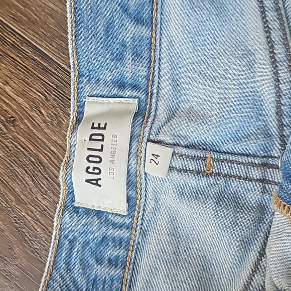 AGOLDE Parker Vintage Cut Off Denim Jean Shorts - Picture 4 of 6